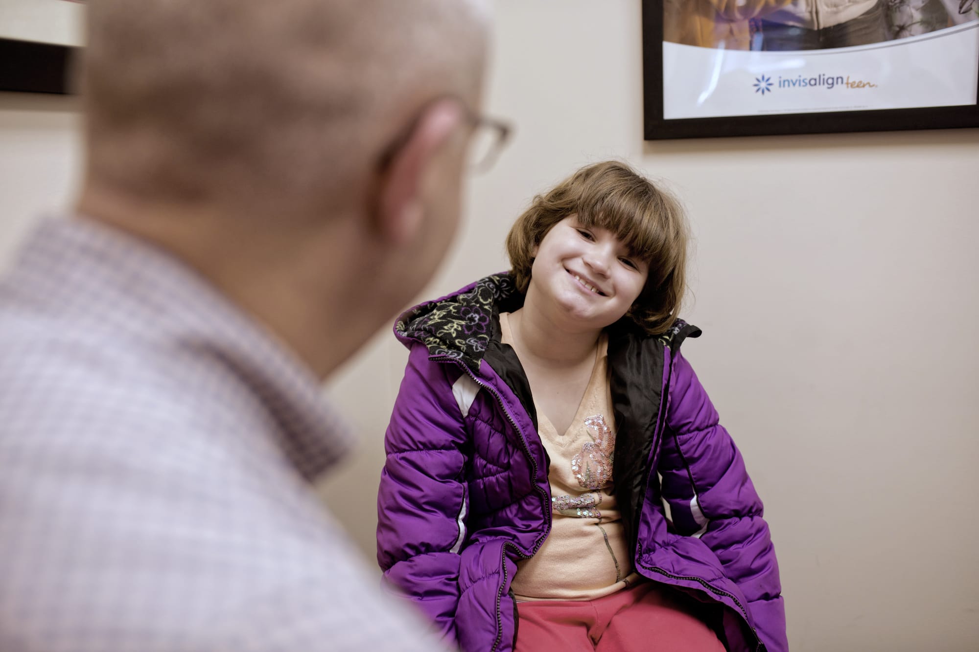 Young patient smiling