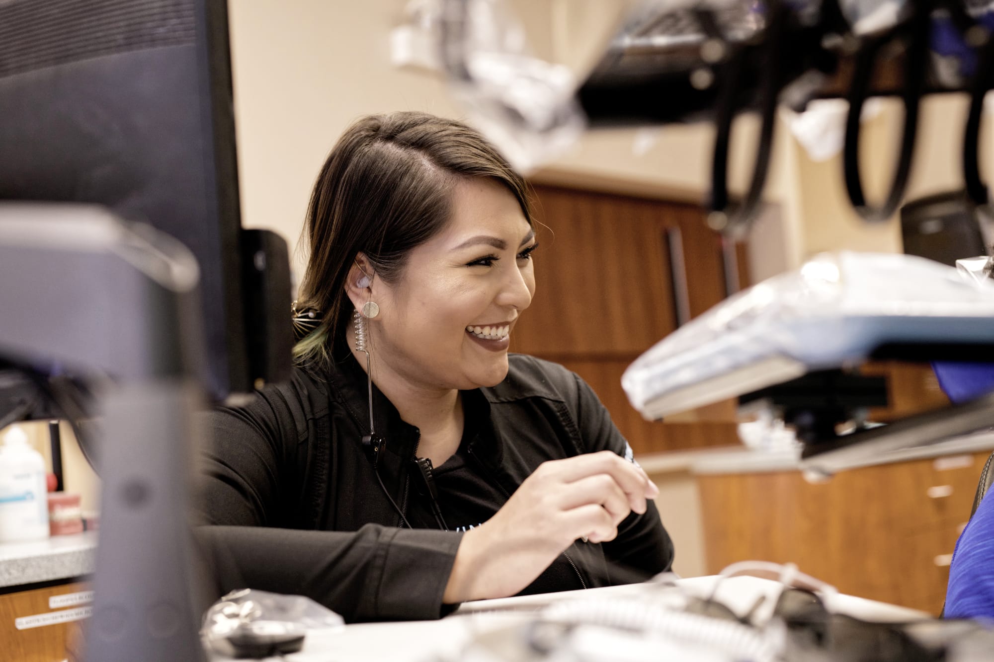 team member smiling